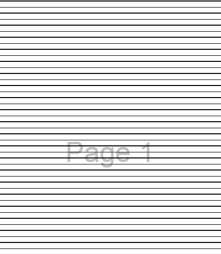 Lines 1cm and 0,5cm